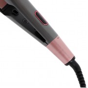 Плойка Luazon LW-21, 40 вт, керамическое покрытие, d=35mm, до 230°C, серо-розовая