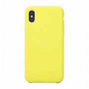 Силиконовый Чехол Apple iPhone XS Max Светло-желтый