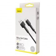 Кабель Baseus Silica gel cable USB For Type-C 1m Черный