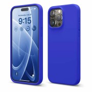 силиконовый чехол iphone 15 синий кобальт