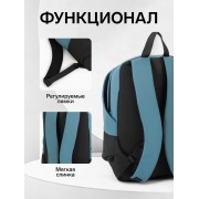Рюкзак молодёжный Dance на молнии, водонепроницаемый, с карманами, чёрный