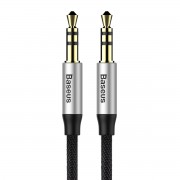 Кабель Baseus Yiven Audio Cable Cable 3.5 male Audio M30 1.5M Серебристый+черный