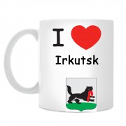 Кружка I love Иркутск