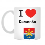 Кружка I love Каменка