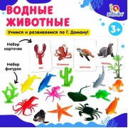 Развивающий набор с карточками «Водные животные», по методике Домана