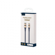 Кабель BMX Double-deck MFi certified Cable Type-C to Lightning PD 18W 1.2m Gold+Blue