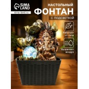Фонтан настольный от сети, подсветка
