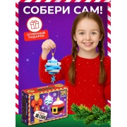 Конструктор новогодний «Игрушка на ёлку. Снежинка и Санта», 209 деталей, 6+