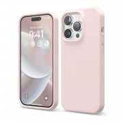 Силиконовый чехол Apple iPhone 12 Pro Max нежно-розовый