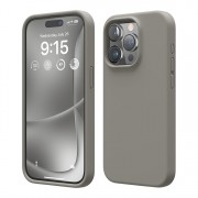 Силиконовый чехол iPhone 15 Pro Max Серый