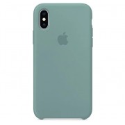 Силиконовый чехол Apple iPhone XS Сине-зеленый