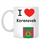 Кружка I love Кореновск