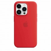 Силиконовый чехол iPhone 15 Pro Красный