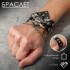 Браслет кожа «Череп» пират, чёрный с серебром, 21 см Браслет кожа «Череп» пират, чёрный с серебром, 21 см