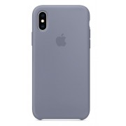 Силиконовый чехол Apple iPhone XS Чёрная лаванда