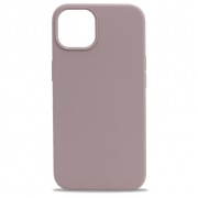 Силиконовый чехол Apple iPhone 12 mini Бледно - сиреневый