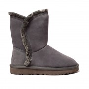 Classic Short Fluff High-Low Grey (36)
