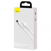 Baseus Zinc Magnetic Safe Fast Charging Data Cable USB to IP 2.4A 1m White