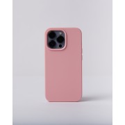 Силиконовый чехол iPhone 15 Pro розовый