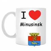 Кружка I love Минусинск
