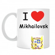 Кружка I love Михайловск