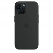 Силиконовый чехол iPhone 15 Черный