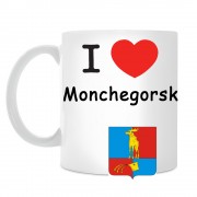 Кружка I love Мончегорск