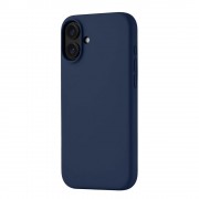 Силиконовый чехол iPhone 16 Темно-синий