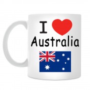 Кружка I love Australia (Я люблю Австралию)