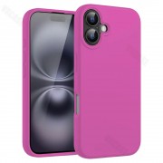 Силиконовый чехол iPhone 16 Фуксия