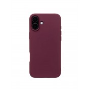 Силиконовый чехол iPhone 16 Бордовый