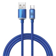 Кабель Baseus Crystal Shine Series USB - USB Type-C 100W 2m Blue CAJY000503