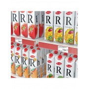 Ценникодержатель полочный самоклеящийся, DBR39, 1000мм, цвет прозрачный