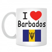 Кружка I love Barbados (Я люблю Барбадос)