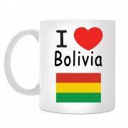 Кружка I love Bolivia (Я люблю Боливию)