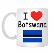 Кружка I love Botswana (Я люблю Ботсвану)