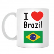 Кружка I love Brazil (Я люблю Бразилию)