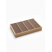 Подставка для украшений 35×24×5, 40 ячеек, цвет бежевый