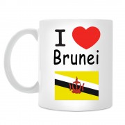 Кружка I love Brunei (Я люблю Бруней)