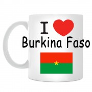 Кружка I love Burkina Faso (Я люблю Буркина-Фасо)