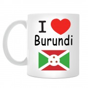 Кружка I love Burundi (Я люблю Бурунди)