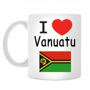 Кружка I love Vanuatu (Я люблю Вануату)