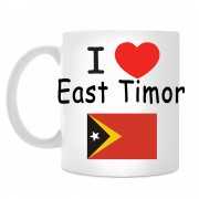 Кружка I love East Timor (Я люблю Восточный Тимор)