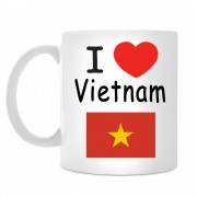 Кружка I love Vietnam (Я люблю Вьетнам)