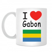 Кружка I love Gabon (Я люблю Габон)