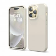 Силиконовый чехол iPhone 16 Pro Светло-бежевый