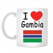 Кружка I love Gambia (Я люблю Гамбию)
