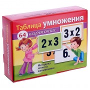 Наглядные пособия «Таблица умножения», 64 карточки