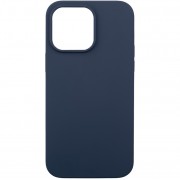 Силиконовый чехол iPhone 16 Pro Max Темно-синий