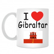 Кружка I love Gibraltar (Я люблю Гибралтар)